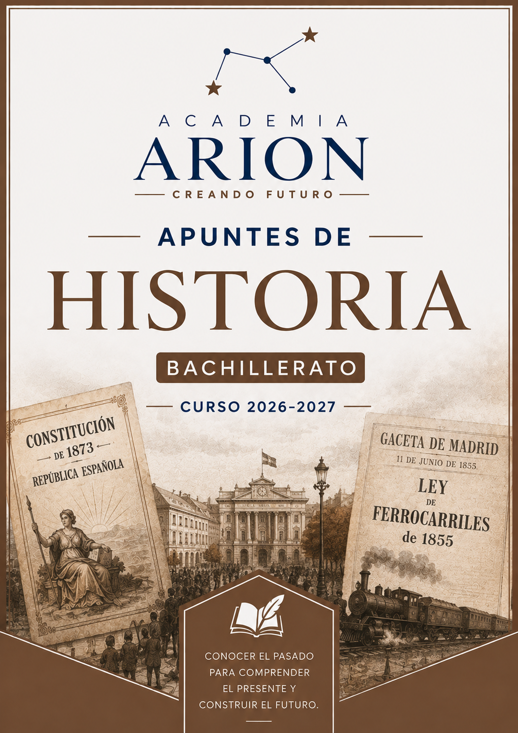 Portada del material propio de Historia de Academia Arion